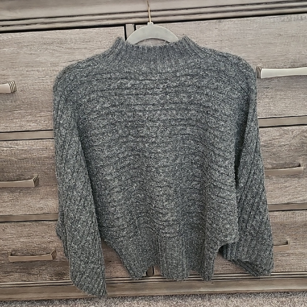 Marc New York Charcoal Women's Turtleneck Sweater